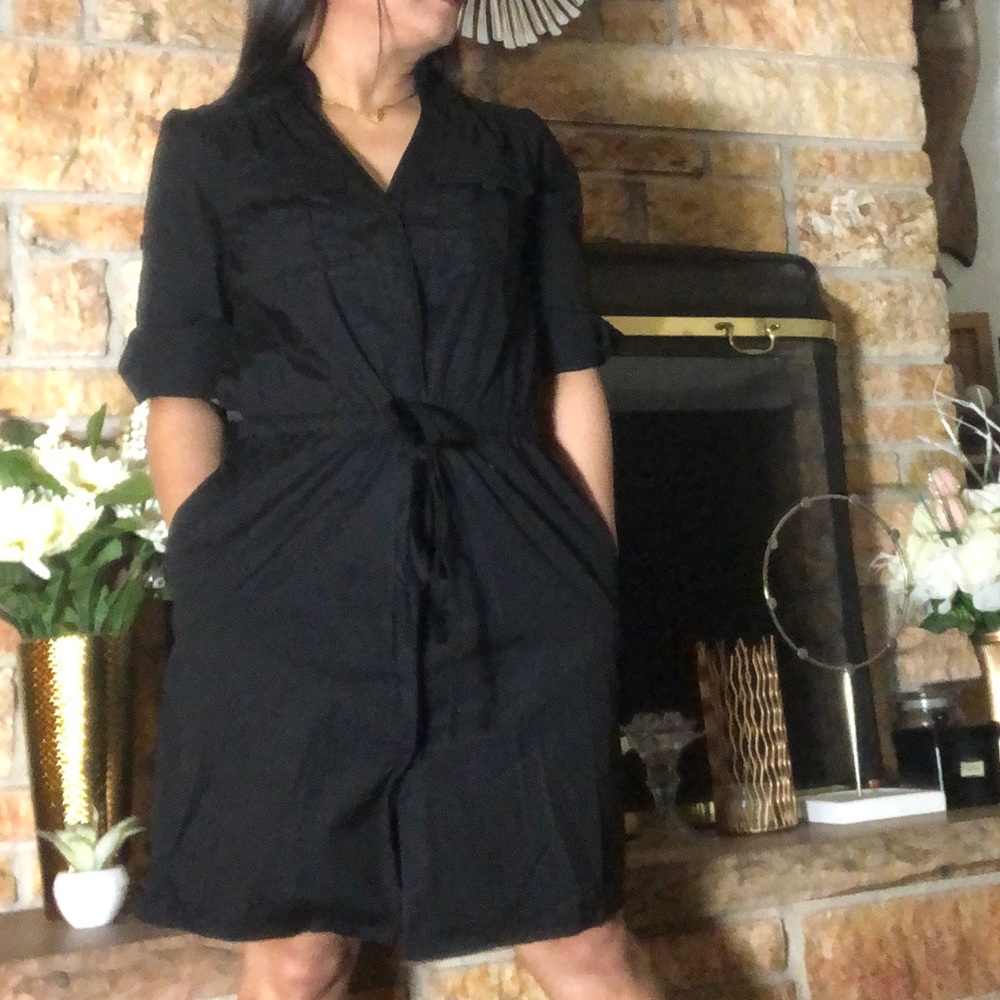 LOFT- Ann Taylor 3/4 Rolled Up Sleeves Dress NWOT